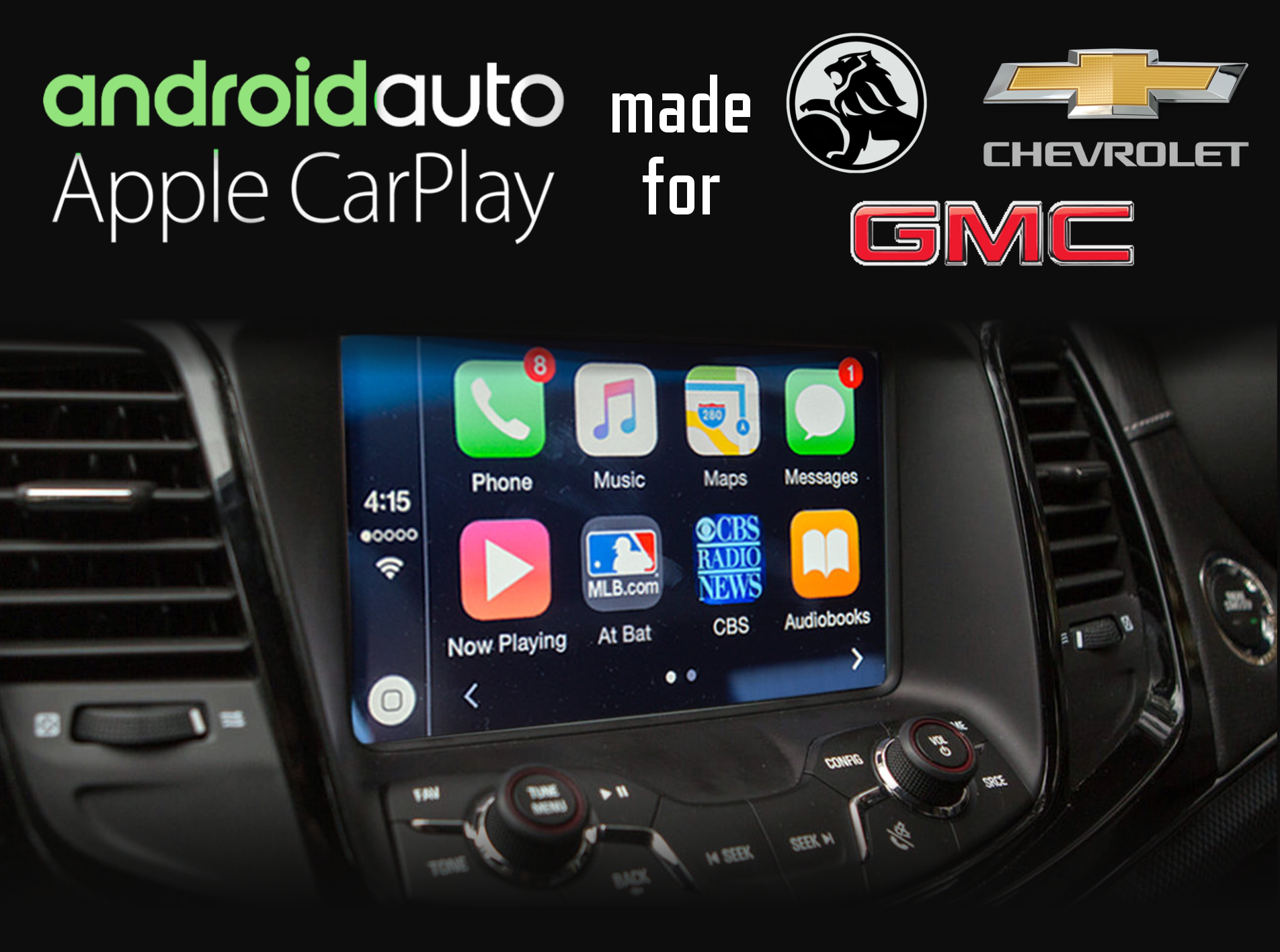 Holden, Gmc And Chevrolet Specific Carplay/Android Auto - Connected Car Solutions