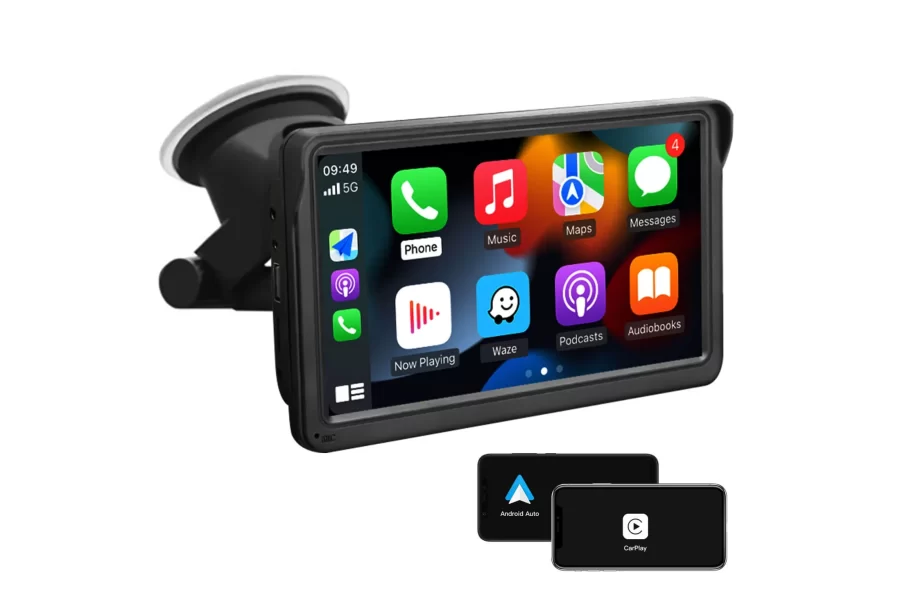 Portable 6.5in CarPlay and Androdi touchscreen